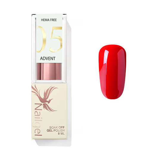 Advent 05 - Esmalte en gel 8 ml - Rojo vibrante -