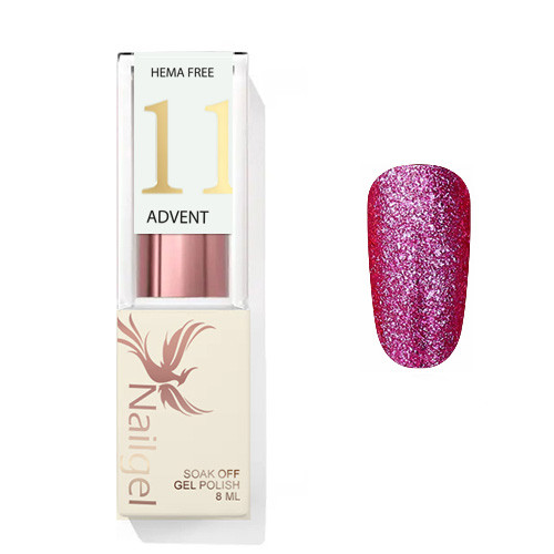 Advent 11 - Esmalte en gel 8 ml - Malva platino -