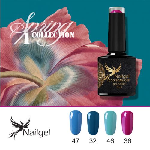 Selección de color de la laca del gel de la primavera, 4 unids CCO Quality Gel Lacquer Set 1