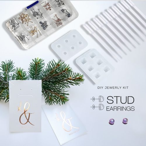 DIY- Kit para hacer pendientes de botón - STUD EARRINGS