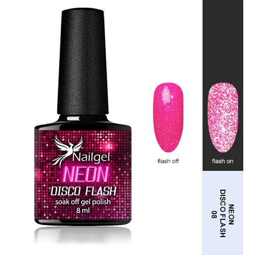 Disco Flash NEON 008 gel barniz 8 ml