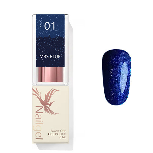 Mrs  Blue 01 - gel barniz 8 Ml