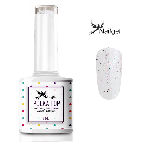 Polka Top Coat - Colores metálicos - Gel 8ml